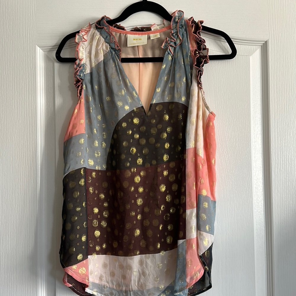 Anthropologie blouse size 8 slightly worn